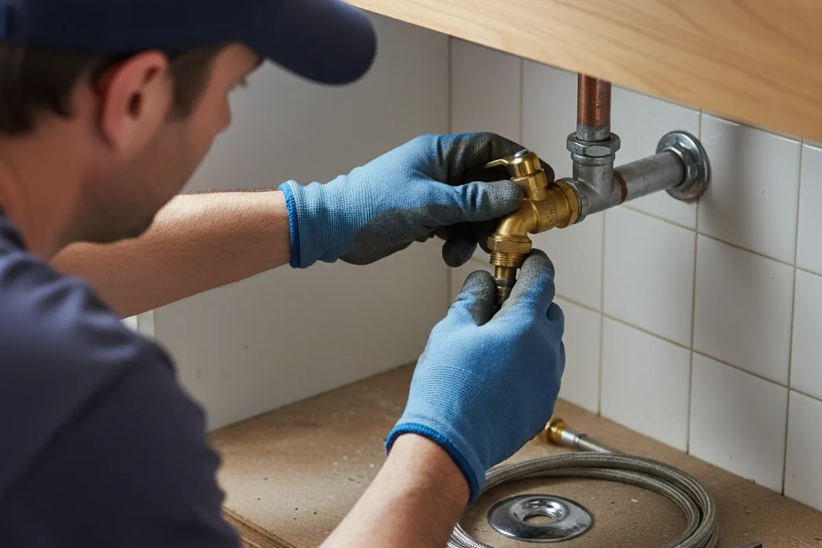 Shutoff valve and fitting work during Repiping in El Cerrito